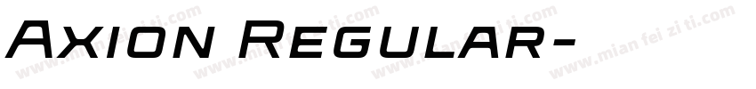 Axion Regular字体转换